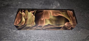 Preview: Black copper-brass mesh stripes